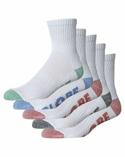 Globe Socks 5 Pack Marle Crew Asst Size 7-11 New Skateboard Sox
