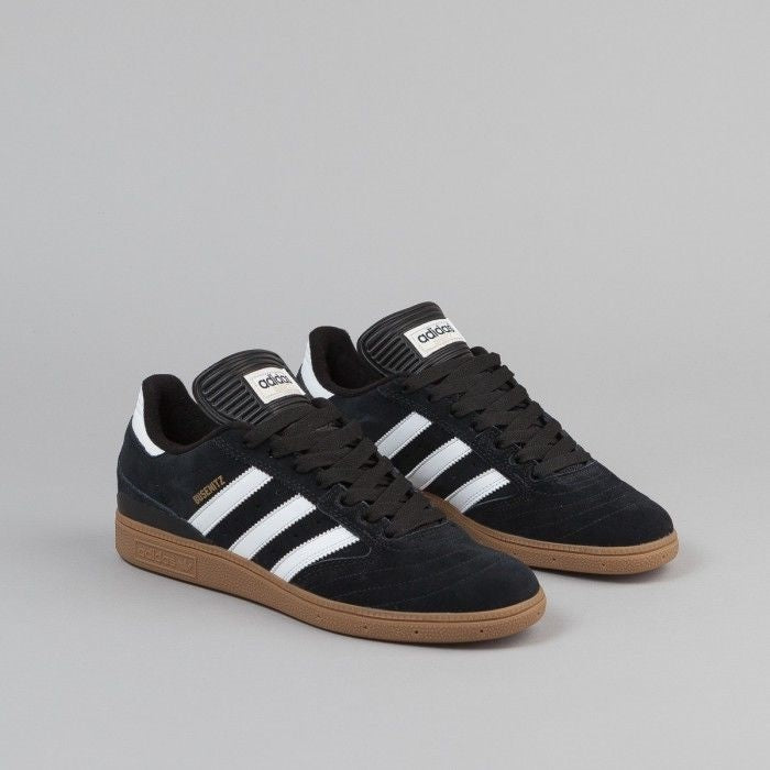 Adidas Shoes Busenitz Black White Gold Gum Skateboard Sneakers Originals