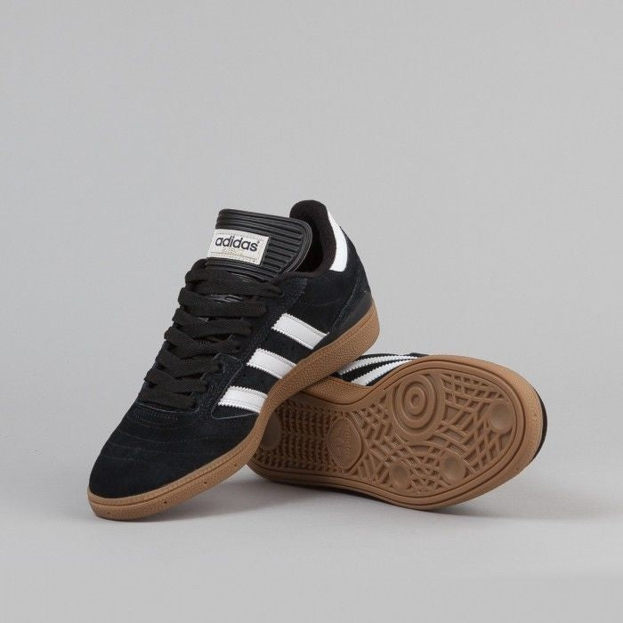 Adidas Shoes Busenitz Black White Gold Gum Skateboard Sneakers Originals