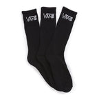 Vans Socks 3 Pack Black Crew Size 6 9 Skateboard Bmx Sox