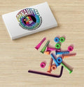 Dynamite Forever Bolts Fruity Loops Tie Dye 1 Inch Skateboard Hardware