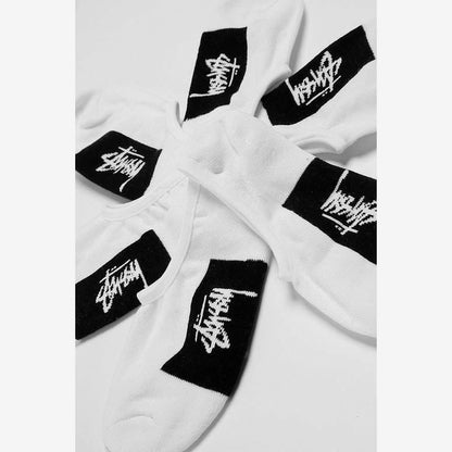 Stussy Socks 3 Pack Stock No Show White New Invisible Skateboard 3pk Sox