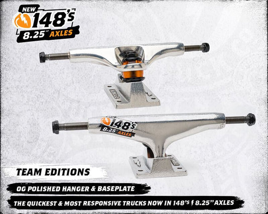 Thunder Skateboard Trucks 148 Polish Hi 8.25" Axles