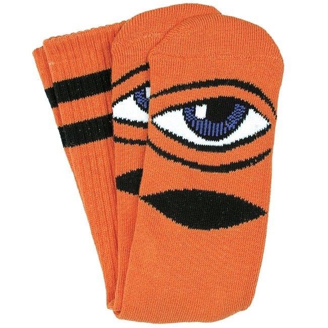 Toy Machine Socks Sect Eye Orange Osfm New Skateboard Sox