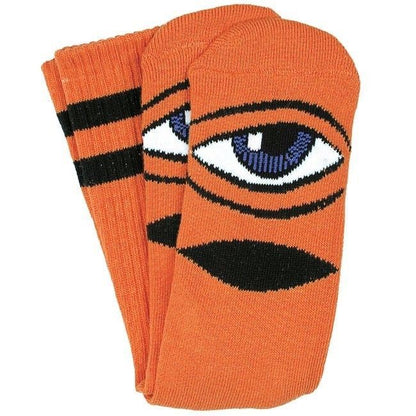 Toy Machine Socks Sect Eye Orange OSFM New Skateboard Sox