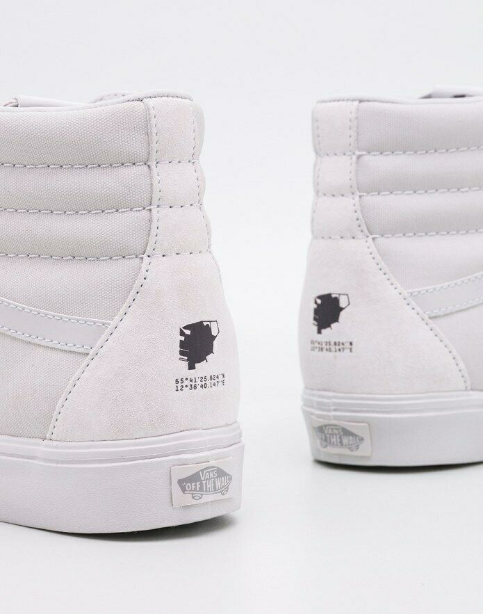 Vans Shoes SK8-HI Reissue Lite (RAINS) Cloud/White Grey US SIZE Skate Sneakers