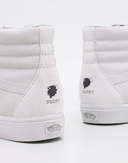 Vans Shoes SK8-HI Reissue Lite (RAINS) Cloud/White Grey US SIZE Skate Sneakers