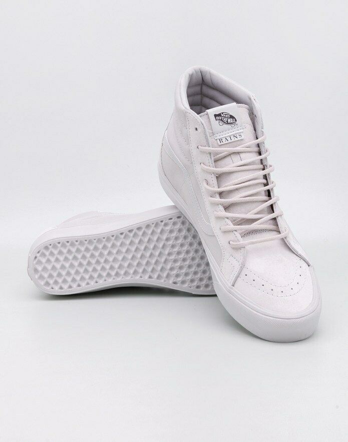 Vans Shoes SK8-HI Reissue Lite (RAINS) Cloud/White Grey US SIZE Skate Sneakers
