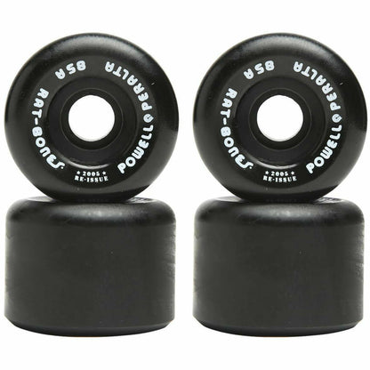 Powell Peralta Skateboard Wheels Rat Bones Black 60mm 85a 2008 Reissue