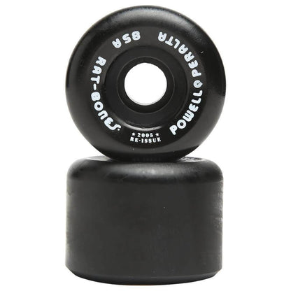 Powell Peralta Skateboard Wheels Rat Bones Black 60mm 85a 2008 Reissue