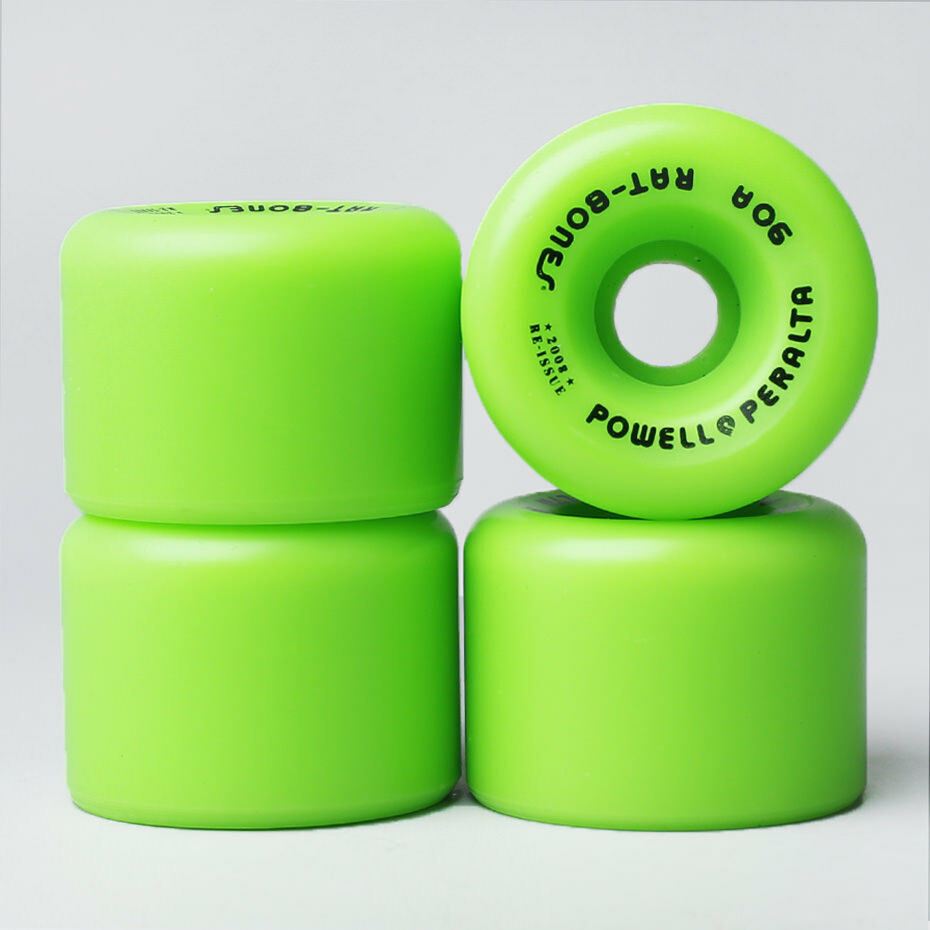 Powell Peralta Skateboard Wheels Rat Bones Green 60mm 90a 2008 Reissue