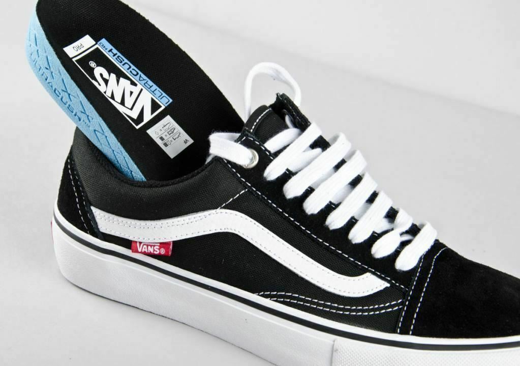 Vans Shoes Old Skool Pro Black White Usa Size Skateboard Sneakers