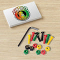 Dynamite Forever Bolts Rasta 1 Inch Skateboard Hardware New