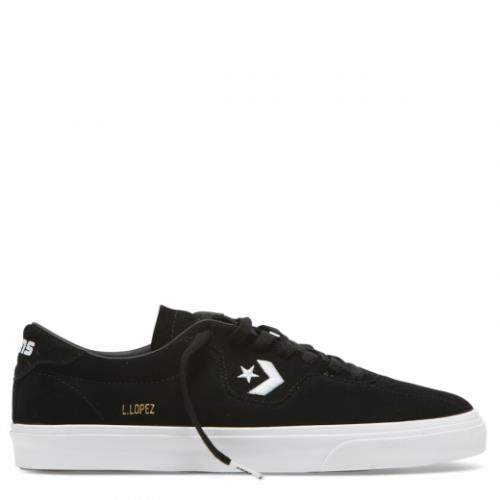 Cons Shoes Louie Lopez Pro Low Black Black White Converse Skateboard Sneakers