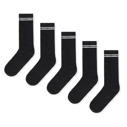PASS~PORT Socks 3 Pack Hi BLACK Pass Port Pass-Port Passport Sox