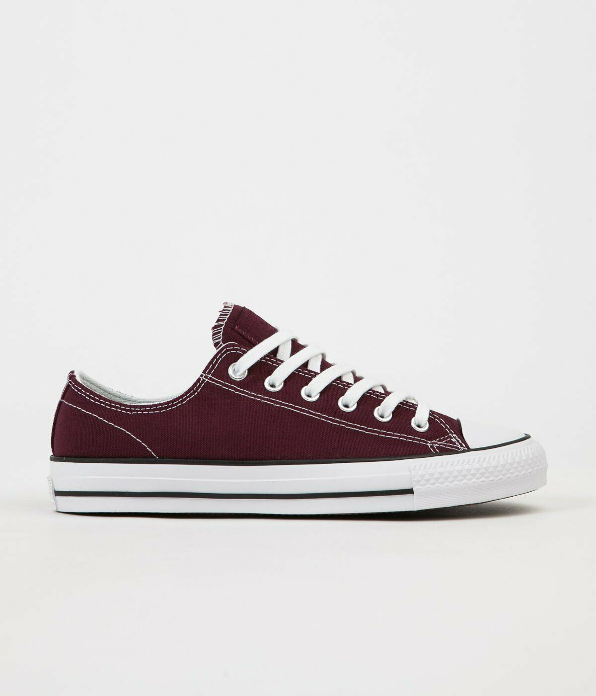 Cons Shoes CTAS PRO LOW Suede Rose Maroon White Converse Skateboard Sneakers