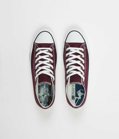 Cons Shoes CTAS PRO LOW Suede Rose Maroon White Converse Skateboard Sneakers