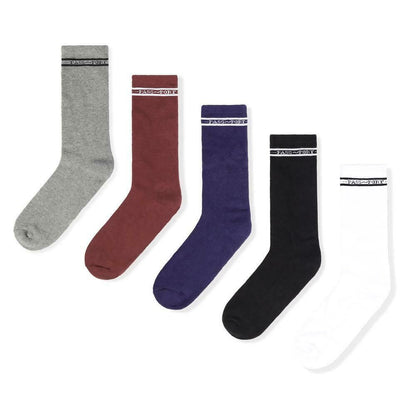 PASS~PORT Socks 3 Pack Hi Multi Navy/White/Grey Pass Port Pass-Port Passport Sox