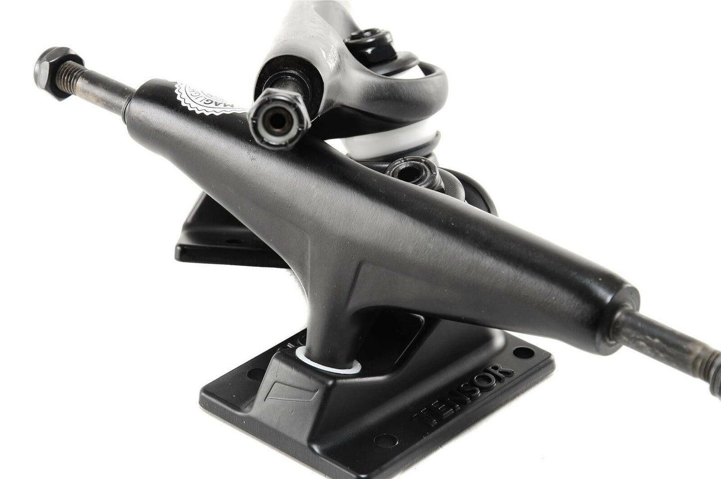 Tensor Skateboard Trucks Mag Light 5.25 Black Hollow Set 8" Axles