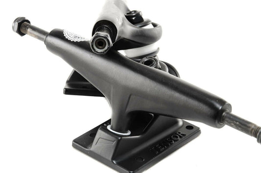 Tensor Skateboard Trucks Mag Light 5.25 Black Hollow Set 8" Axles