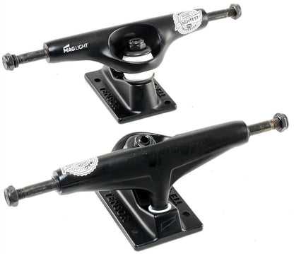 Tensor Skateboard Trucks Mag Light 5.25 Black Hollow Set 8" Axles