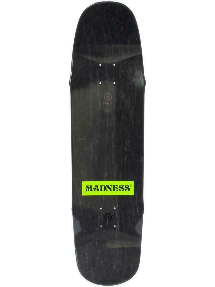 Madness Skateboard Deck Back Hand R7 Black 8.5"