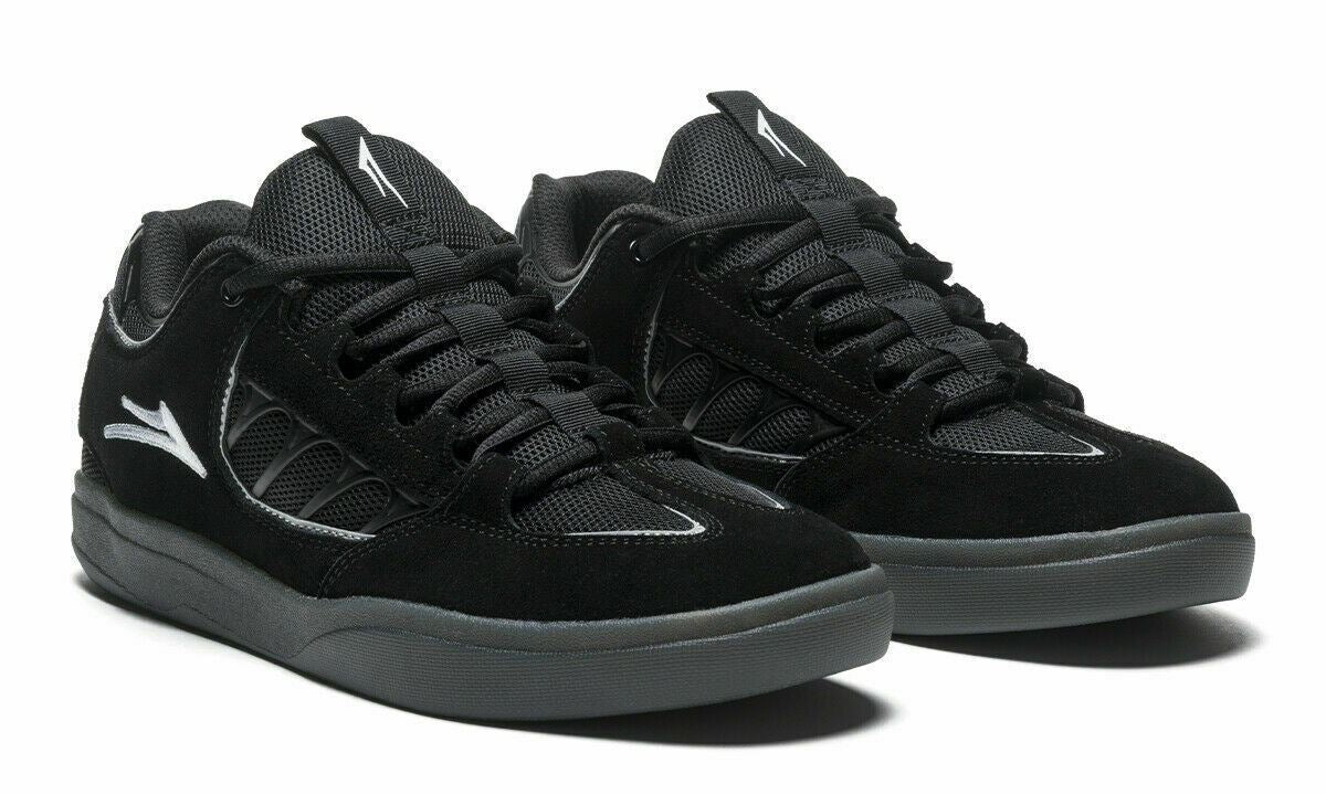 Lakai Shoes Carroll Black Smoke Suede USA SIZE Skateboard Sneakers