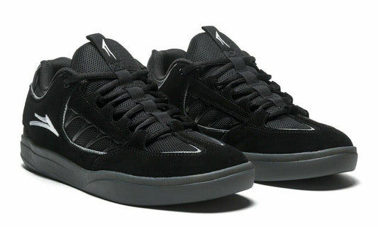 Lakai Shoes Carroll Black Smoke Suede USA SIZE Skateboard Sneakers