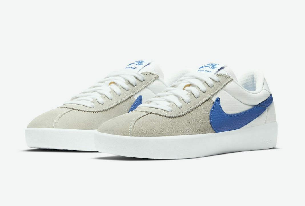 Nike SB Shoes Bruin React Summit White/Signal Blue USA SIZE Skateboard Sneakers