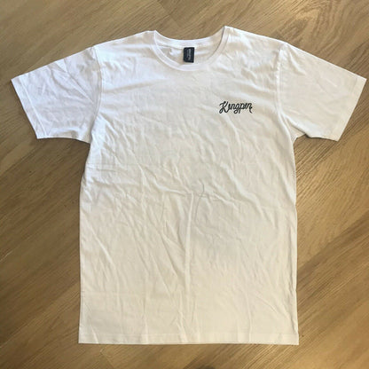 Kingpin Skate Supply Tee Lace White New Skateboard T-Shirt