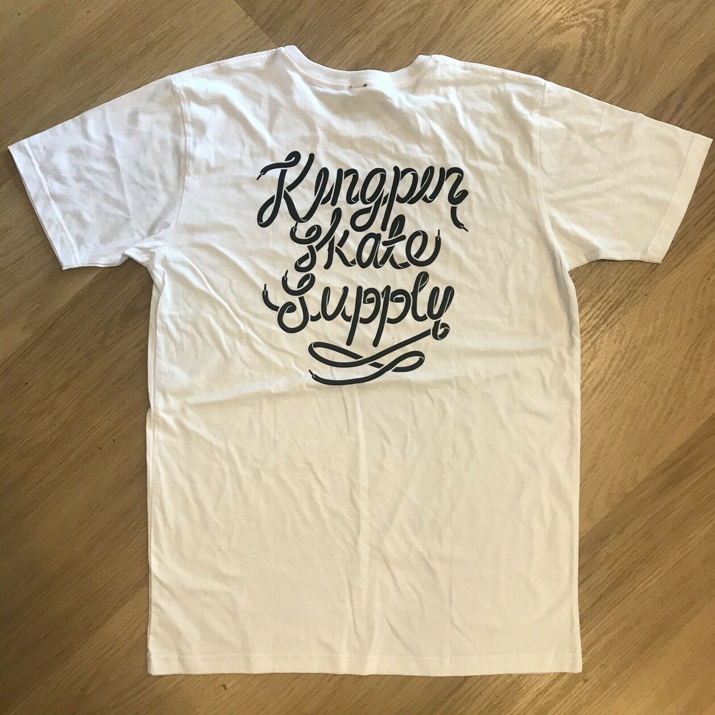Kingpin Skate Supply Tee Lace White New Skateboard T-Shirt