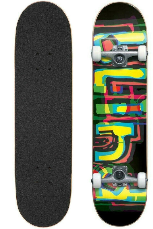 Blind Skateboard Complete Logo Glitch Black First Push 7.875" Pre-Assembled