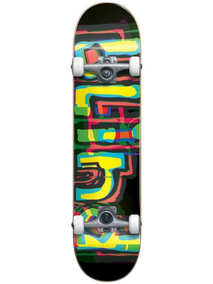 Blind Skateboard Complete Logo Glitch Black First Push 7.875" Pre-Assembled