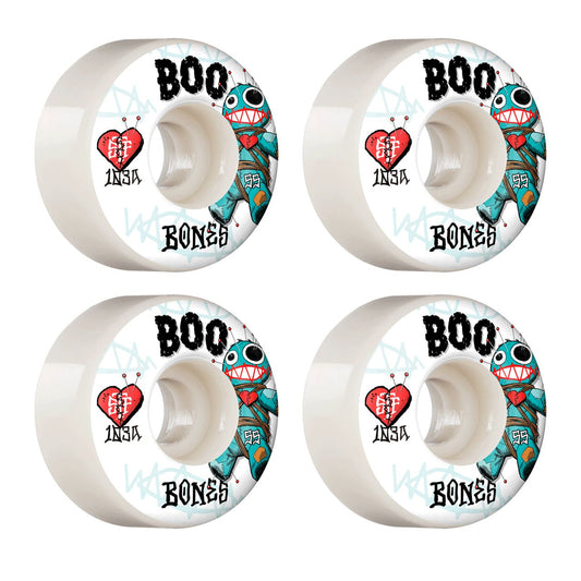 Bones Skateboard Wheels Boo Voodoo 55mm v4 Wide 103a STF