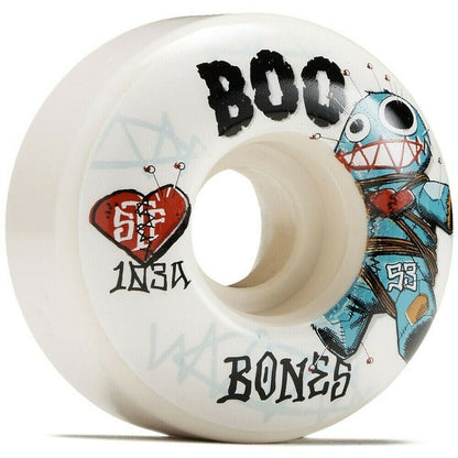 Bones Skateboard Wheels Boo Voodoo 55mm v4 Wide 103a STF