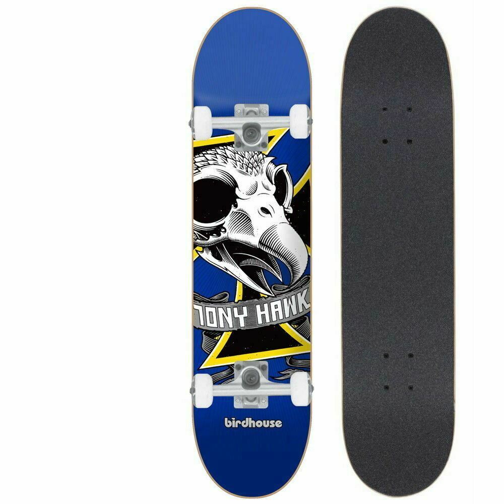 Birdhouse Tony Hawk Oversized Skull 7 25 Mini Youth Complete Skateboard