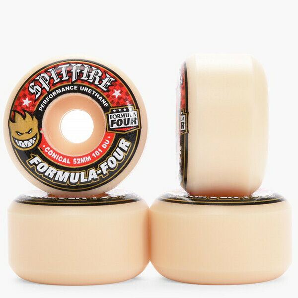 Spitfire Skateboard Wheels Formula Four Conical Full 52Mm 101D F4