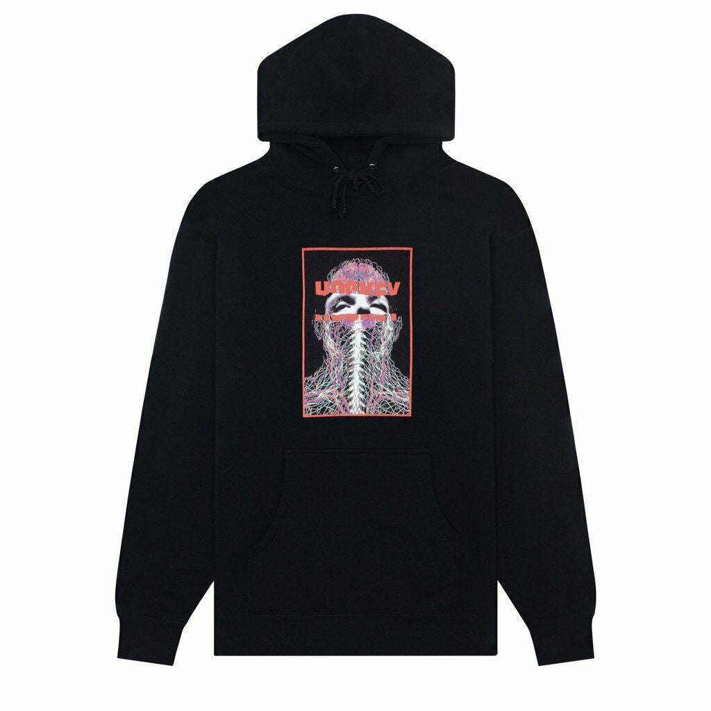 Hockey Hood Nerves Black Skateboard Hoodie Hoody