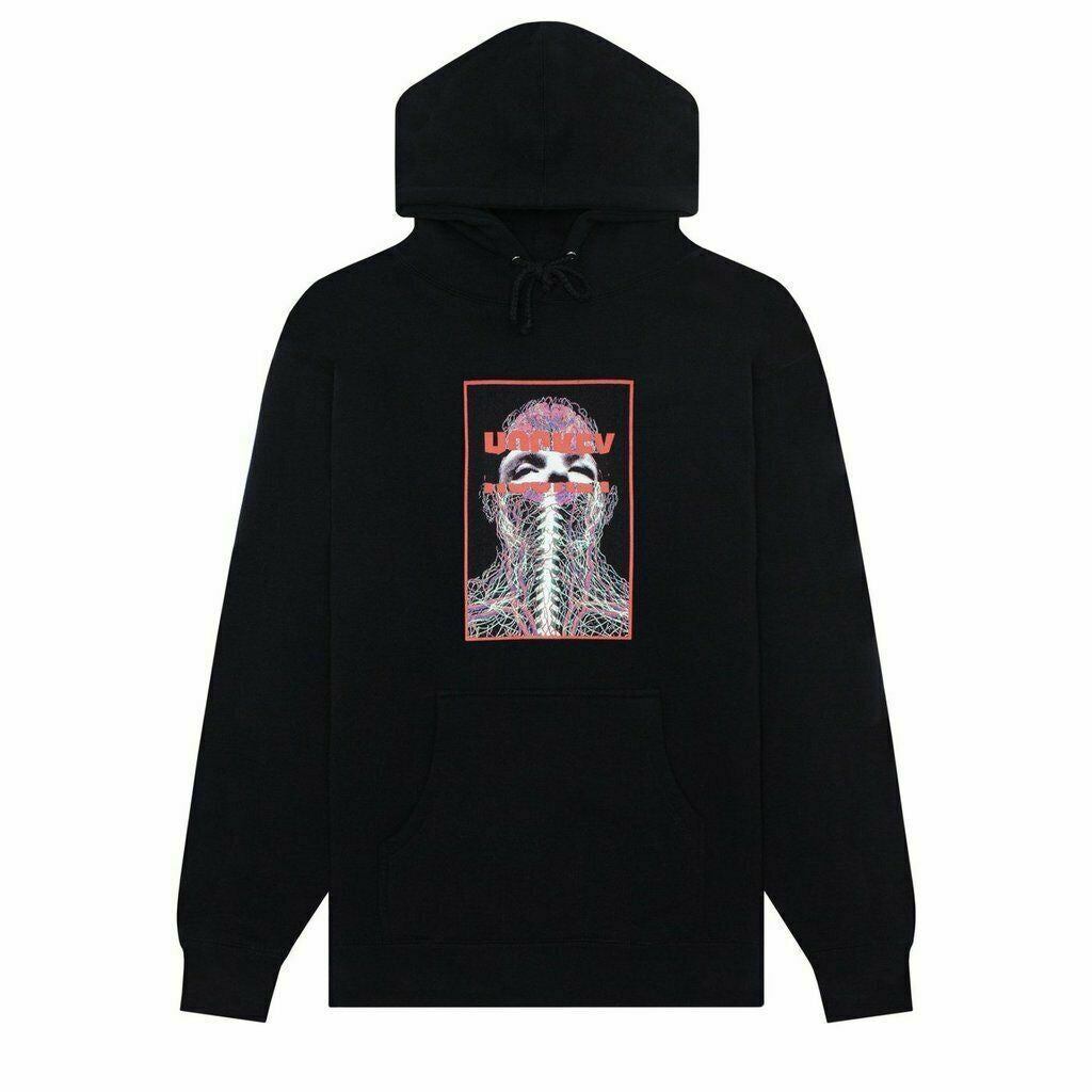 Hockey Hood Nerves Black Skateboard Hoodie Hoody