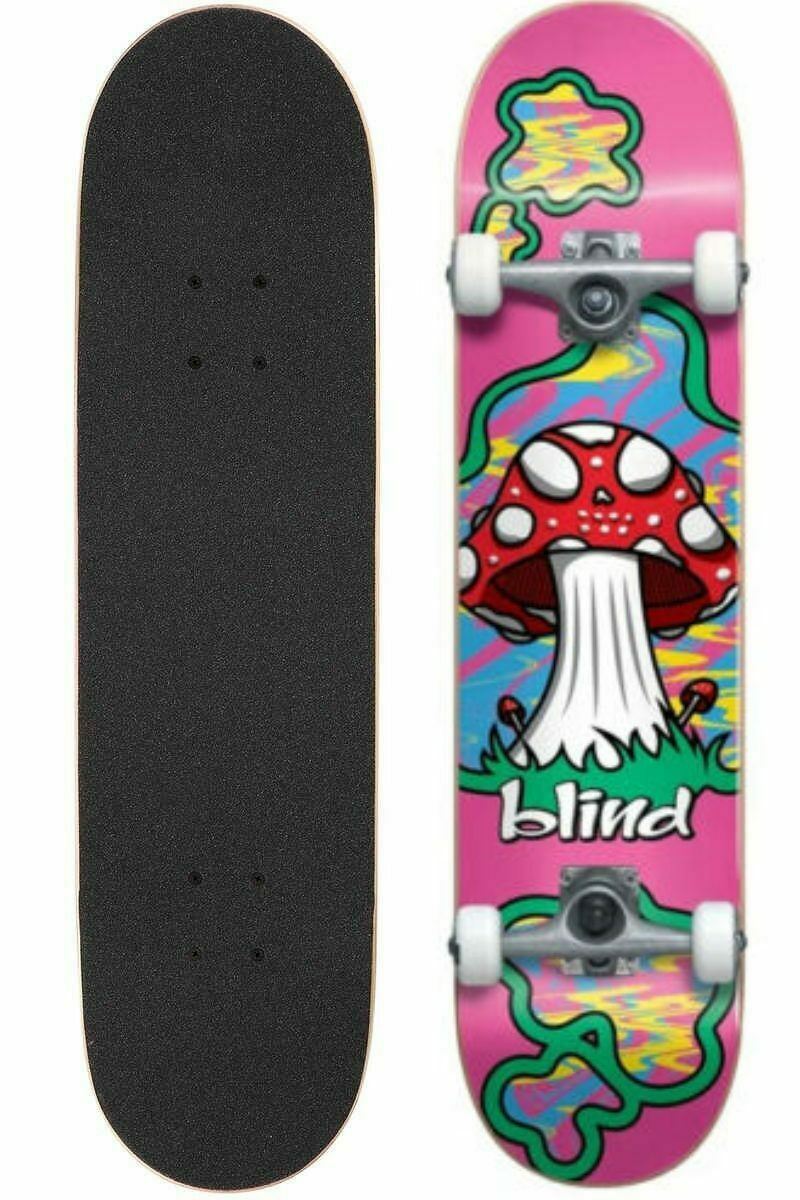 Blind Skateboard Complete Shroom Land Pink 8 125 Fp Pre Assembled