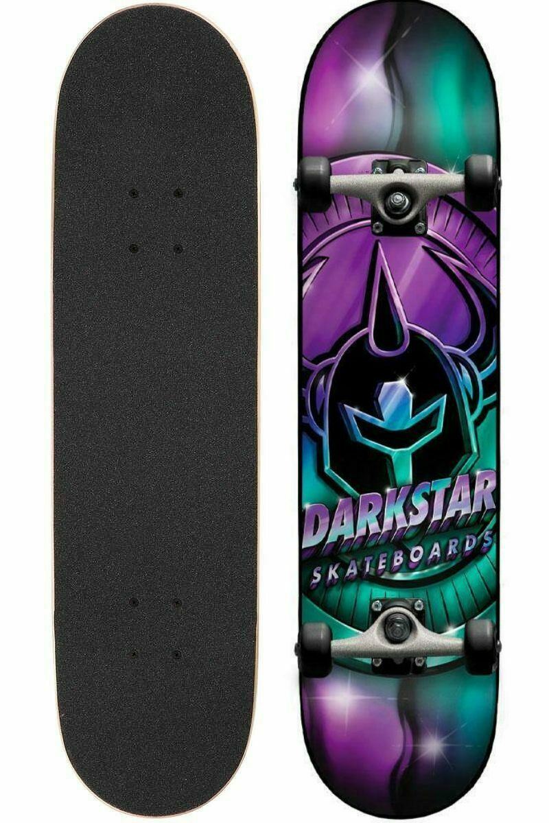 Darkstar Skateboard Complete Anodize FP Aqua Purple 8" Pre-Assembled