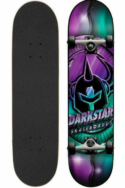 Darkstar Skateboard Complete Anodize FP Aqua Purple 8" Pre-Assembled