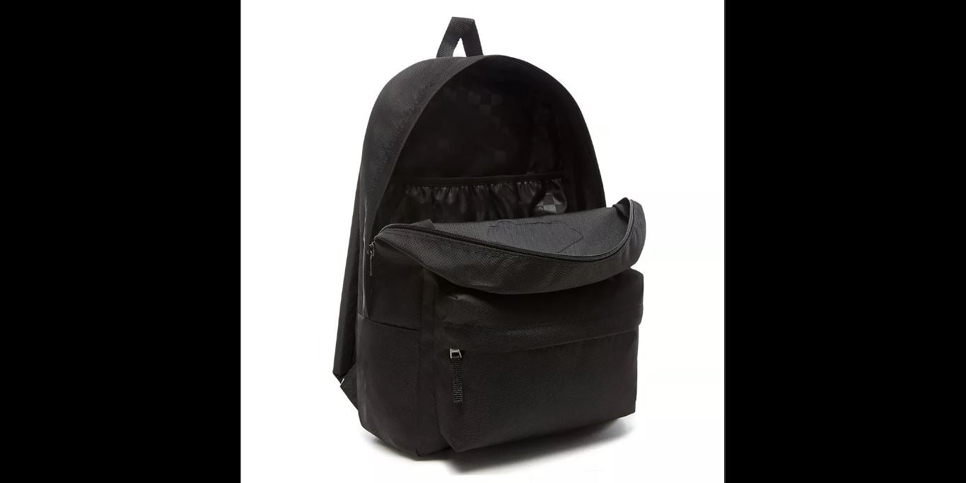Vans Backpack Realm Black Off The Wall Travel/School Bag