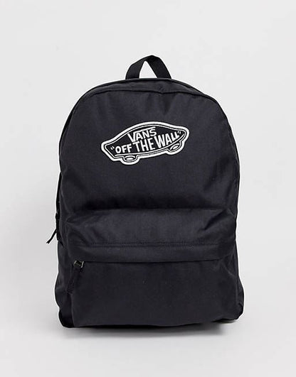Vans Backpack Realm Black Off The Wall Travel/School Bag