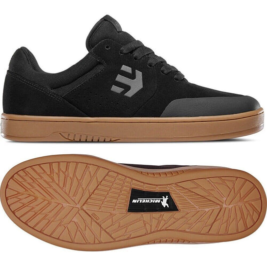 Etnies Shoes Marana Michelin Black Dark Grey Gum US SIZE Skateboard Sneakers