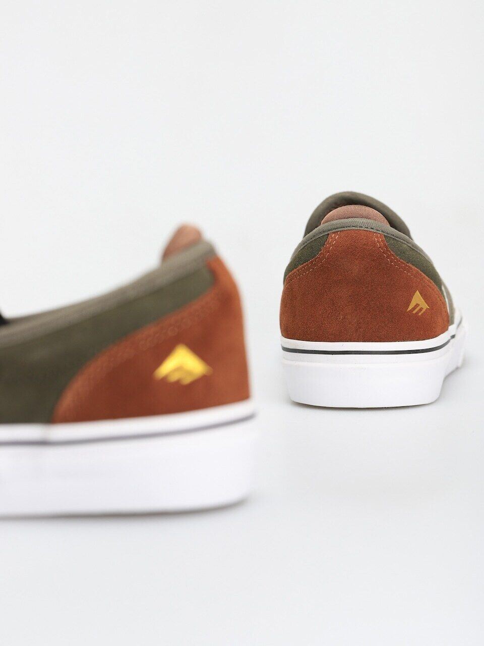 Emerica Shoes Wino G6 Slip On CHRIS WIMER Brown Green Skateboard Sneakers