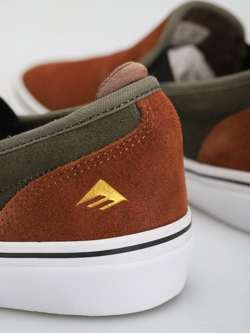 Emerica Shoes Wino G6 Slip On CHRIS WIMER Brown Green Skateboard Sneakers