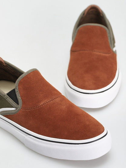 Emerica Shoes Wino G6 Slip On CHRIS WIMER Brown Green Skateboard Sneakers