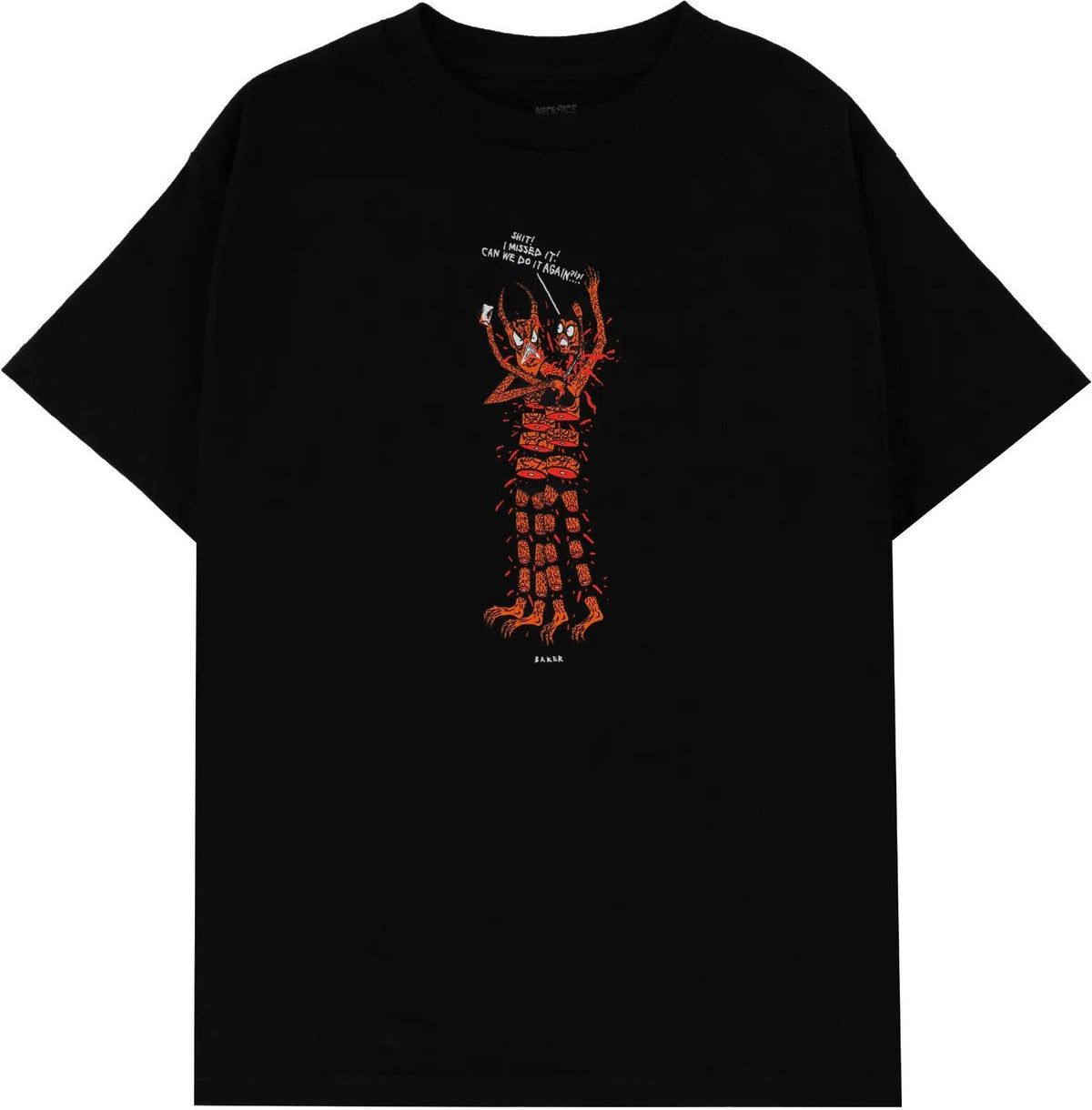 Baker Tee Throwback From The Dead Black Skateboard T Shirt