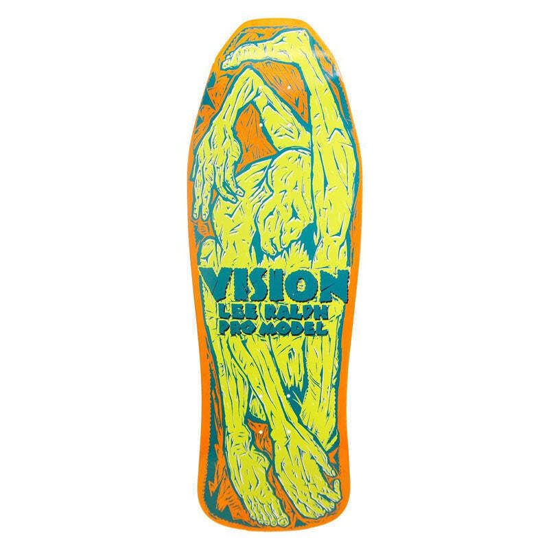 Vision Skateboards Deck Lee Ralph Orange Stain Green 10 25 Reissue
